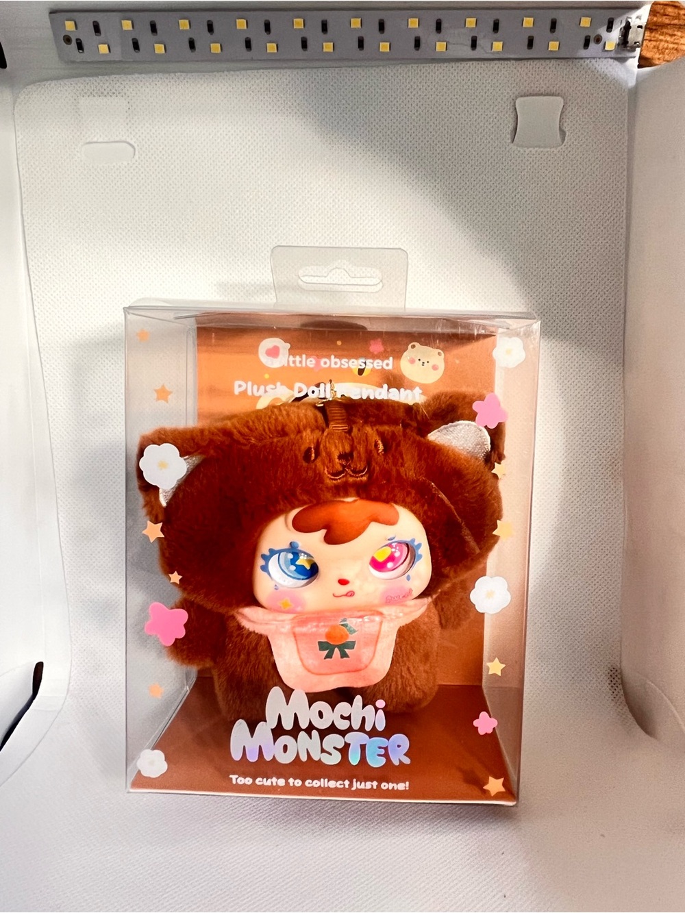 Mochi Monster Plush Doll Pendant - Brown Cute Character Toy by - Picture 2 of 6